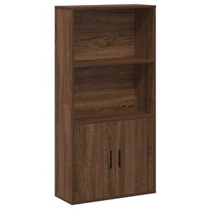 vidaXL barna t&ouml;lgy sz&iacute;nű szerelt fa k&ouml;nyvespolc 60x24x120 cm