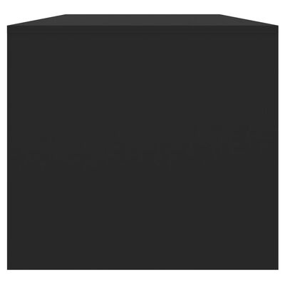 vidaXL fekete szerelt fa dohányzóasztal 102 x 50 x 45 cm