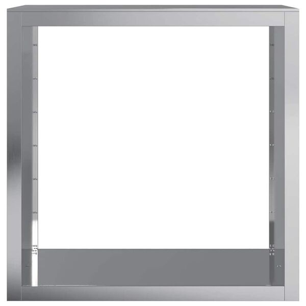 vidaXL horganyzott ac&eacute;l tűzifat&aacute;rol&oacute; 100 x 40 x 100 cm