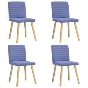 vidaXL &eacute;tkezősz&eacute;kek 4 db Jeans k&eacute;k sz&ouml;vet