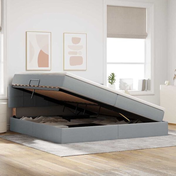 vidaXL &Aacute;gy t&aacute;rol&oacute;val &eacute;s matraccal Vil&aacute;gossz&uuml;rke 200 x 200 cm Faanyag