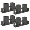 Tűzifa Halmoz&oacute; Seg&eacute;d 4 pcs Antracitsz&uuml;rke 34 x 10 x 15 cm Ac&eacute;l