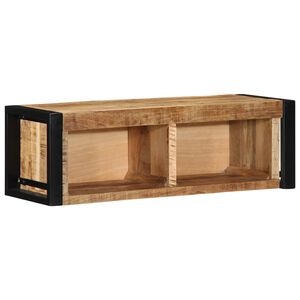 vidaXL t&ouml;m&ouml;r nyers mang&oacute;fa TV-szekr&eacute;ny 80x30x25 cm