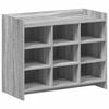 vidaXL Cipőszekr&eacute;ny Sz&uuml;rke Sonoma 85 x 39,5 x 70 cm Szerelt Fa