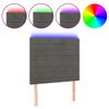 vidaXL s&ouml;t&eacute;tsz&uuml;rke b&aacute;rsony LED-es fejt&aacute;mla 100x5x118/128 cm