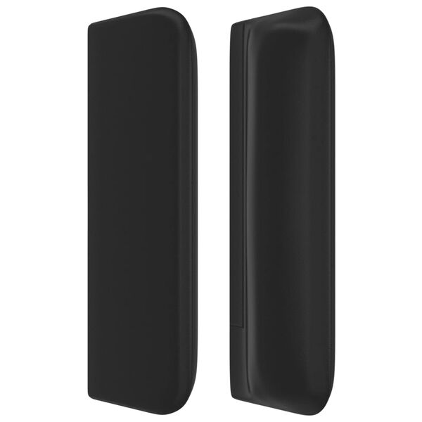 vidaXL fekete műbőr sz&aacute;rnyas fejt&aacute;mla 103x16x78/88 cm