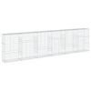 vidaXL horganyzott vas gabion kos&aacute;r fed&eacute;llel 600 x 50 x 150 cm