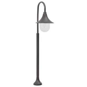 vidaXL bronzsz&iacute;nű alum&iacute;nium kerti &aacute;ll&oacute;l&aacute;mpa, E27, 120 cm