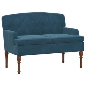 vidaXL Gombra tűz&ouml;tt loveseat K&eacute;k 111 x 65 x 79 cm B&aacute;rsony