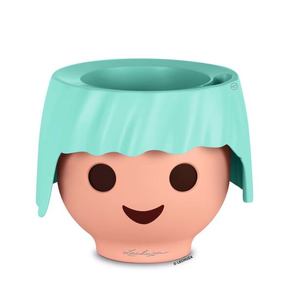 LECHUZA OJO ALL-IN-ONE akvamarin zöld asztali növénytartó