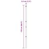 vidaXL Kerítésoszlop Egyéb 52 pcs Zöld 3,2 x 3,2 x 170 cm Acél