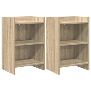 vidaXL &Eacute;jjeliszekr&eacute;nyek 2 db Sonoma T&ouml;lgy 40 x 30 x 60 cm Szerelt Fa