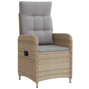 vidaXL Fekvő Kerti Sz&eacute;k Beige &eacute;s Vil&aacute;gossz&uuml;rke 57 x 63 x 94 cm