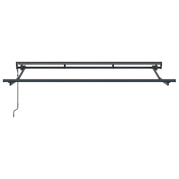 vidaXL Elektromos Kih&uacute;zhat&oacute; Napernyő S&aacute;rga, Narancs &eacute;s Feh&eacute;r 3,5 x 2 m