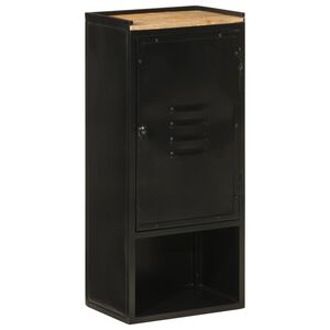 vidaXL vas &eacute;s t&ouml;m&ouml;r mang&oacute;fa f&uuml;rdőszobai szekr&eacute;ny 40 x 27 x 90 cm