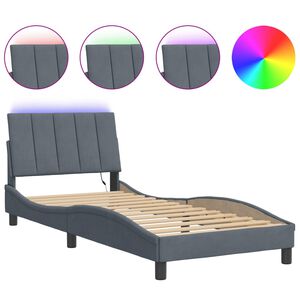 vidaXL s&ouml;t&eacute;tsz&uuml;rke b&aacute;rsony &aacute;gykeret LED-ekkel matrac n&eacute;lk&uuml;l Hanko 80 x 200 cm