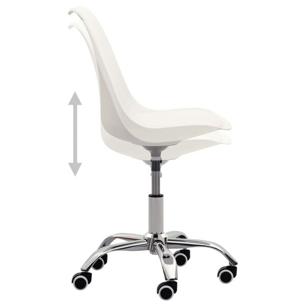 vidaXL feh&eacute;r műbőr &eacute;tkezősz&eacute;k