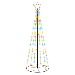 vidaXL k&uacute;p alak&uacute; kar&aacute;csonyfa 108 sz&iacute;nes LED-del 70 x 180 cm