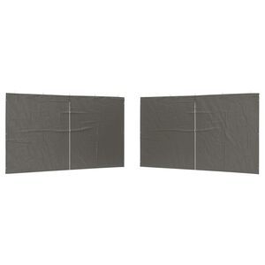 vidaXL Parti s&aacute;tor oldalfal 2 db 400 x 195 cm Antracitsz&uuml;rke