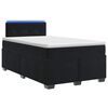 vidaXL Boxspring &aacute;gy matraccal &eacute;s LED-del Fekete 120 x 200 cm B&aacute;rsony