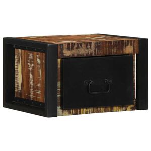 vidaXL t&ouml;bbsz&iacute;nű t&ouml;m&ouml;r &uacute;jrahasznos&iacute;tott fa &eacute;jjeliszekr&eacute;ny 40x35x25 cm