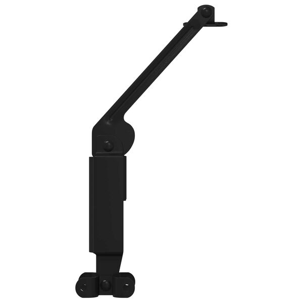 vidaXL Fed&eacute;l T&aacute;mogat&oacute; Zsan&eacute;r 2 pcs Fekete 192 x 32 x 50 mm Ac&eacute;l