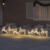vidaXL LED R&eacute;nszarvasok 40 LED-del 7 pcs T&ouml;bbsz&iacute;nű PET