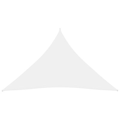vidaXL fehér háromszög alakú oxford-szövet napvitorla 4 x 5 x 5 m