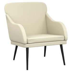 vidaXL kr&eacute;msz&iacute;nű műbőr fotel 63 x 76 x 80 cm