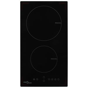 vidaXL 2 &eacute;gős indukci&oacute;s főzőlap &eacute;rint&eacute;s&eacute;rz&eacute;keny vez&eacute;rlőpanellel 3500 W