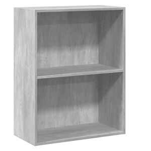 vidaXL 2 szintes betonsz&uuml;rke forg&aacute;cslap k&ouml;nyvszekr&eacute;ny 60x30x76,5 cm