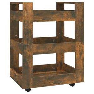 vidaXL f&uuml;st&ouml;s t&ouml;lgy szerelt fa zs&uacute;rkocsi 60 x 45 x 80 cm