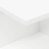 vidaXL &Eacute;jjeli asztal Feh&eacute;r 40 x 30 x 25 cm Faanyag