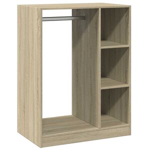 vidaXL sonoma t&ouml;lgy sz&iacute;nű szerelt fa ruh&aacute;sszekr&eacute;ny 77 x 48 x 102 cm