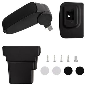 vidaXL autó karfa fekete 17x32x(37-53) cm ABS