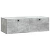 vidaXL Fali TV szekr&eacute;ny Betonsz&uuml;rke 98 x 41 x 30 cm Szerelt Fa