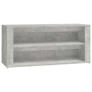 vidaXL betonsz&uuml;rke szerelt fa cipőtart&oacute; 100x35x45 cm