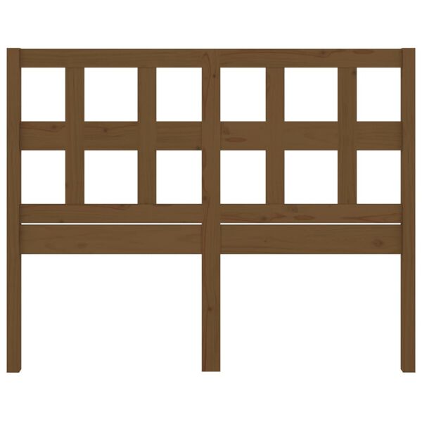 vidaXL m&eacute;zbarna t&ouml;m&ouml;r fenyőfa &aacute;gyfejt&aacute;mla 125,5x4x100 cm