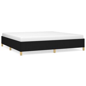 vidaXL fekete sz&ouml;vet &aacute;gykeret matrac n&eacute;lk&uuml;l 200 x 200 cm