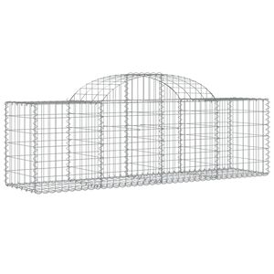 vidaXL &iacute;ves horganyzott vas gabion kos&aacute;r 200x50x60/80 cm