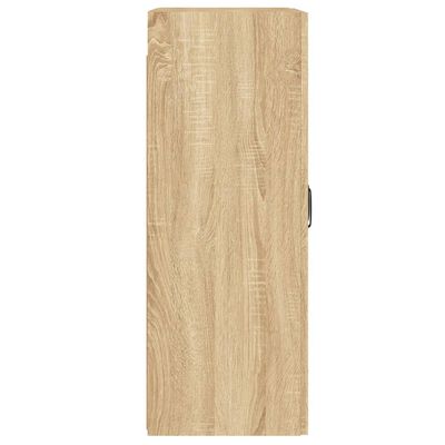 vidaXL 2 db sonoma-tölgy színű szerelt fa falra szerelhető szekrény