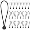 vidaXL Rug&oacute;s K&ouml;t&eacute;l Golyókkal 24 db Fekete 4 mm x 22 cm Polipropil&eacute;n