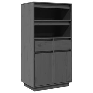 vidaXL sz&uuml;rke t&ouml;m&ouml;r fenyőfa magasszekr&eacute;ny 60x40x116,5 cm