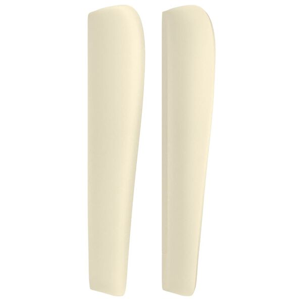 vidaXL kr&eacute;msz&iacute;nű műbőr fejt&aacute;mla sz&aacute;rnyakkal 163x23x118/128 cm