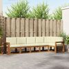 vidaXL K&uuml;lt&eacute;ri kanap&eacute; szett p&aacute;rn&aacute;val 6 pcs Term&eacute;szetes &eacute;s kr&eacute;msz&iacute;nű