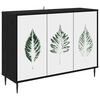 vidaXL Sz&eacute;f HANAU Fekete T&ouml;lgy 102 x 33 x 76 cm Szerelt Fa
