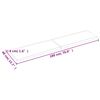 vidaXL s&ouml;t&eacute;tbarna kezelt t&ouml;m&ouml;r asztallap 180x40x(2-4) cm