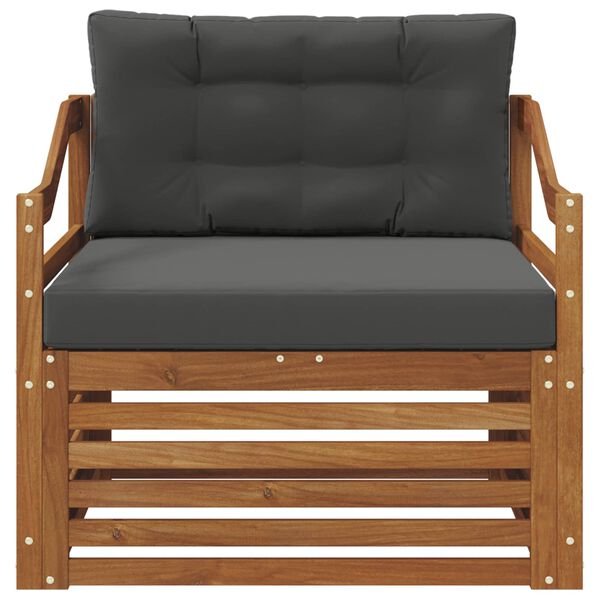 vidaXL K&uuml;lt&eacute;ri kanap&eacute; szett T&ouml;m&ouml;r Ak&aacute;cfa Term&eacute;szetes