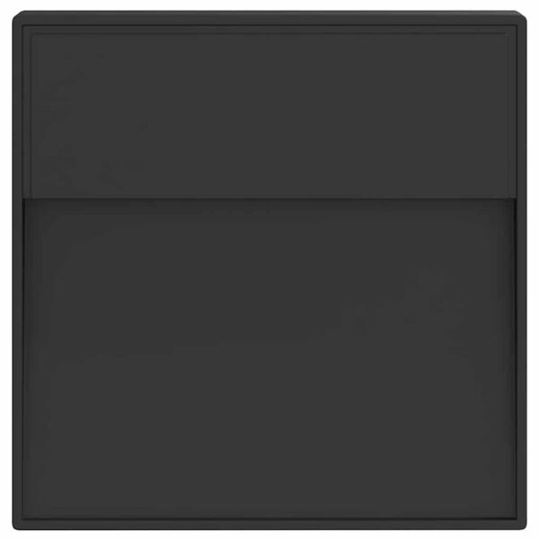 vidaXL fekete &ouml;nt&ouml;tt alum&iacute;nium k&uuml;lt&eacute;ri LED-es falil&aacute;mpa