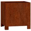 vidaXL rozsda sz&iacute;nű corten ac&eacute;l n&ouml;v&eacute;nytart&oacute; l&aacute;bbal 30 x 30 x 30 cm